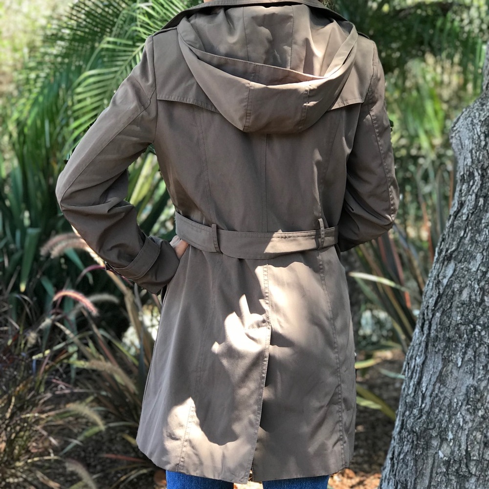Calvin Klein brown rain coat